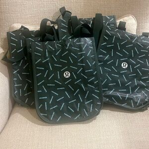 3 Brand new lululemonn limited edition Holiday Bags- Green